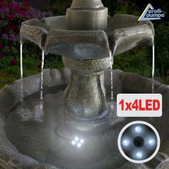 Solar - Brunnen KLASSIK-GARTEN-5 mit LiIon-Akku & LED-Licht 